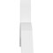 Ekena Millwork Archdale Architectural Grade PVC Gable Bracket, 84"W x 28"H x 6"D x 6"F, 8/12 Pitch GBP084X28X0606ARC00 - alternate 3
